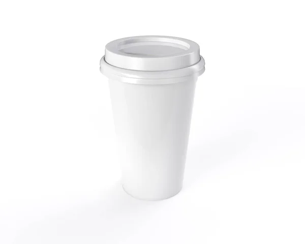 3D-rendering kaffe Mugg med vit bakgrund — Stockfoto