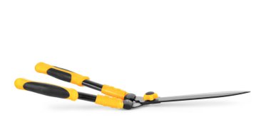 Bahçe makası beyaz bir arka plan üzerinde izole. Serisi bahçe aracı