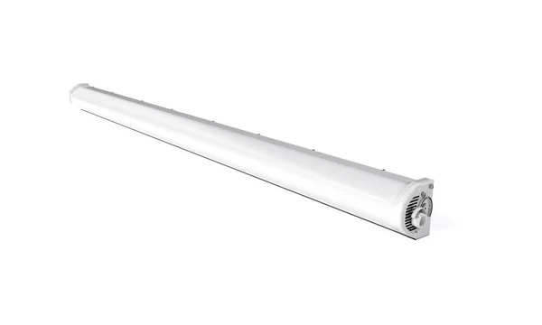 Lámpara fluorescente 3d renderizar sobre un fondo blanco — Foto de Stock