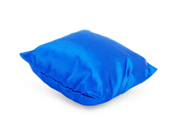 Almohada azul brillante aislado en blanco —  Fotos de Stock