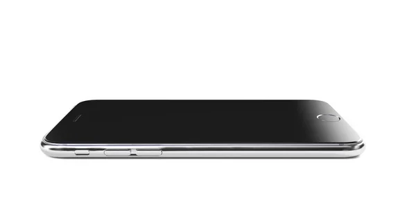สมาร์ทโฟนที่สวยงามบนพื้นหลังสีขาว การแสดงผล 3 มิติ — ภาพถ่ายสต็อก