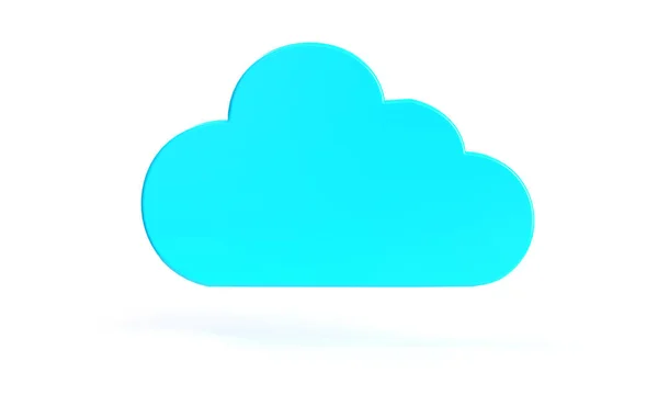 Symbole Cloud Computing Isolé. rendu 3D — Photo