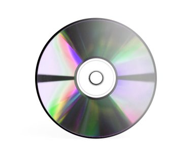 Disketler ve Cd 3d beyaz arka plan üzerinde render