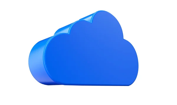 Symbole Cloud Computing Isolé. rendu 3D — Photo