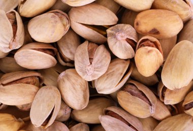 Fıstık desenli. Kaçık. Doku olarak yeşil taze fıstıklar.