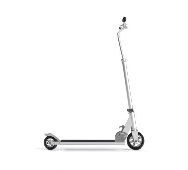 beyaz bir arka plan üzerinde scooter gerçekçi 3d render