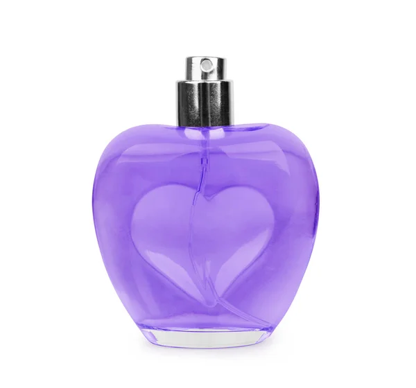 Perfumy kobiece w pięknej butelce na białym tle — Zdjęcie stockowe