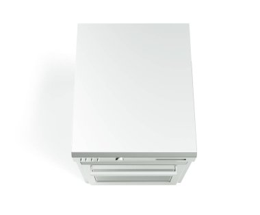 beyaz arka plan 3d render profesyonel fırın