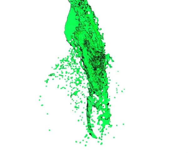 3d renderização gel cosmético verde isolado em branco — Fotografia de Stock