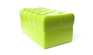 Altın tussels izole bir ipek kraliyet yastık 3d render