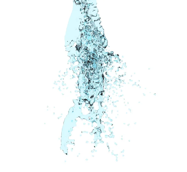3d odizolowanie wody na białym — Zdjęcie stockowe