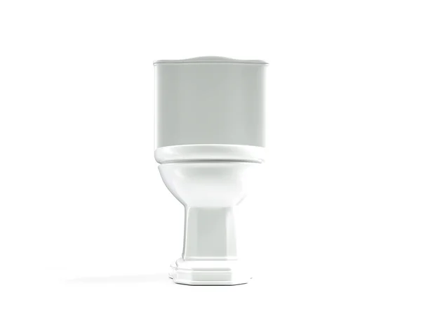 Toalett 3d render wc på vit bakgrund — Stockfoto