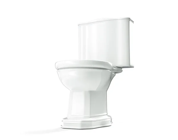 Toilette 3d render wc auf weißem Hintergrund — Stockfoto