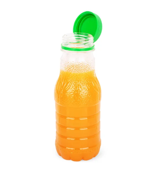 Orangensaftflasche Isoliert Auf Weißem Hintergrund Rendering — Stockfoto