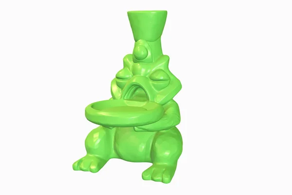 3D演示了一只有趣的青蛙 — 图库照片