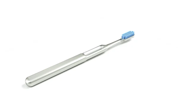Cepillo Dental Blanco Utilizado Cuidado Dental Renderizar —  Fotos de Stock