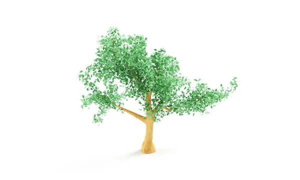 孤立した木だ バナーやポスターや写真集に役立つ画像 3Dレンダリング図 — ストック写真