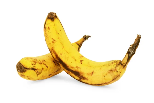 Mazzo Banane Frutta Matura Isolato Sfondo Bianco — Foto Stock