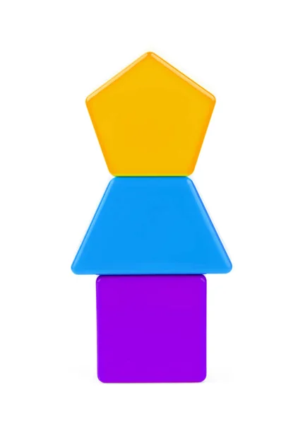 Детские Игрушки Цветном Фоне Место Вставки Текста Минимализм Детский Фон — стоковое фото
