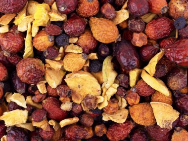 Farklı cevizlerden yapılmış doğal arka plan ya da doku