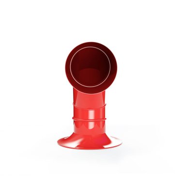 Metal borular yığını. Beyaz arkaplanda 3d görüntüleme