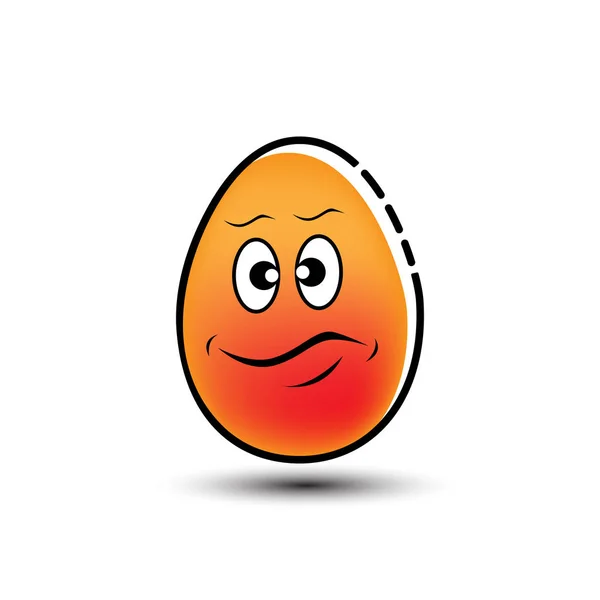 Egg Mascot Cartoon Vector Image — Stock Vector