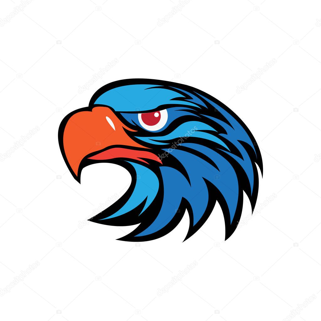 Eagle head vector image
