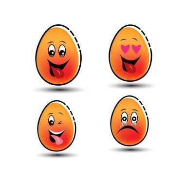 İfade yumurta simge vektör görüntü 