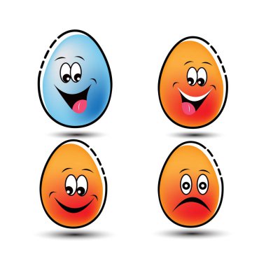 İfade yumurta simge vektör görüntü 