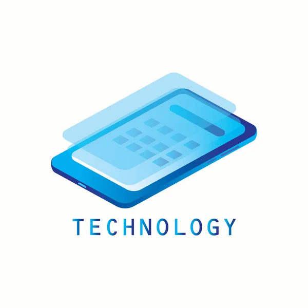 Isométrica Tecnología Teléfonos Inteligentes Imagen Vectorial — Archivo Imágenes Vectoriales