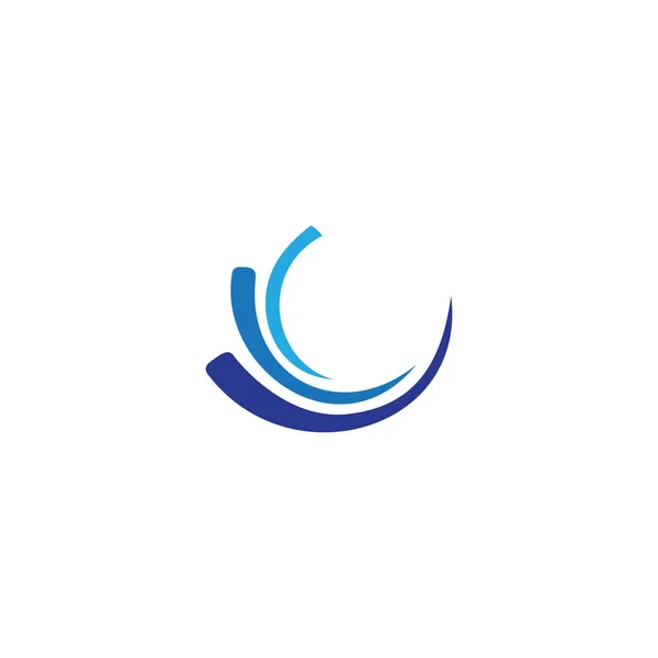 Абстрактний Логотип Бізнесу Хвилі — стоковий вектор