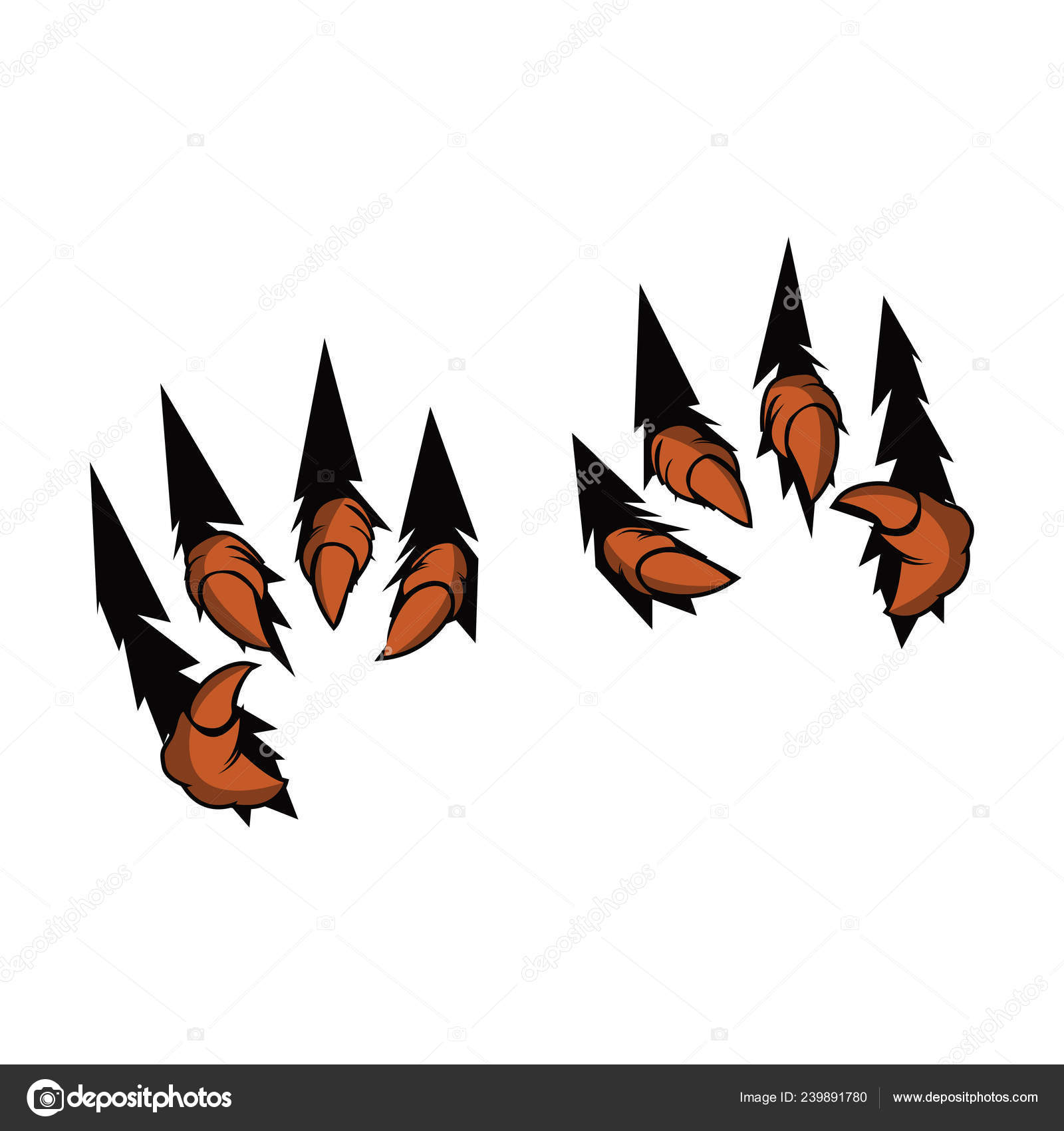 Eagle Claw Talons Vector Stock Vector by ©yulipoenk@gmail.com
