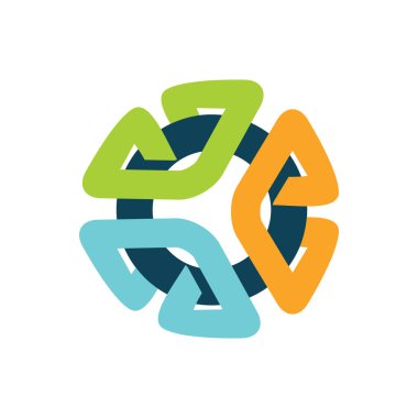 Soyut daire iş logo