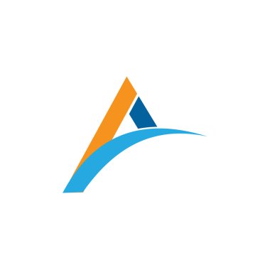 Soyut üçgen iş logo