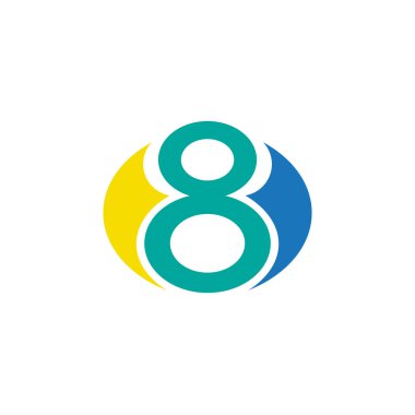 8 numaralı vektör görüntü