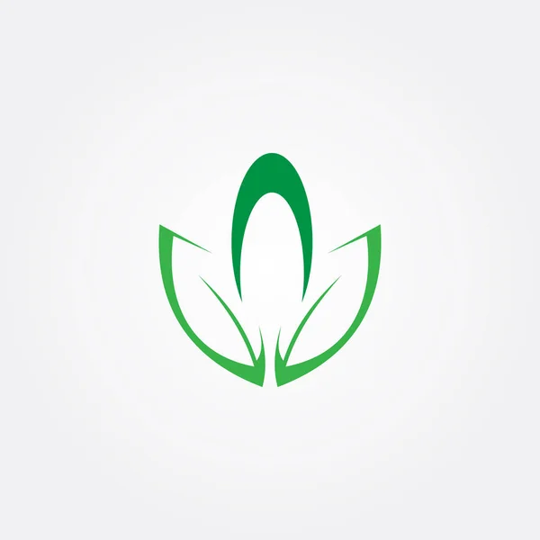 Foglia Bellezza Logo Aziendale — Vettoriale Stock