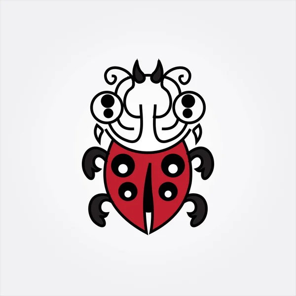 Escarabajo Insecto Logotipo Símbolo Icono Vector Elemento — Archivo Imágenes Vectoriales