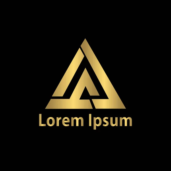 Logo Firmy Złoty Trójkąt — Wektor stockowy