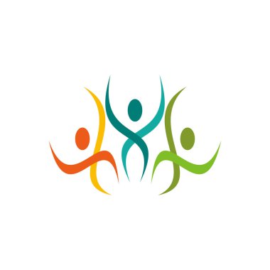 mutlu insanlar iş logo