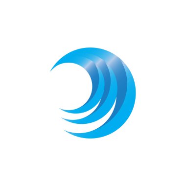 Soyut wave iş logosu