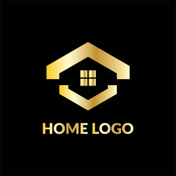 Σπίτι Κτίριο Λογότυπο Επιχείρησης — Διανυσματικό Αρχείο
