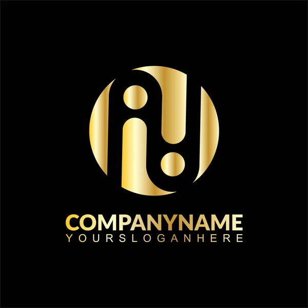 Carta Logotipo Empresa — Vetor de Stock