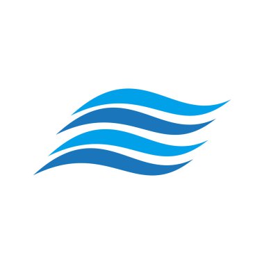 yaz, tatil ve seyahat için dalga iş logo