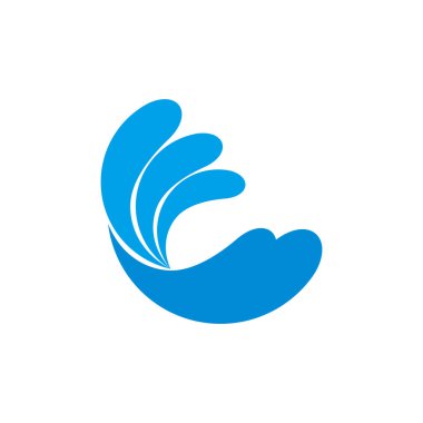 yaz, tatil ve seyahat için dalga iş logo