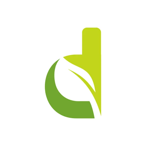 Λογότυπο Σχεδιασμού Φύλλο Για Επαγγελματίες Ομορφιάς Γραμματοσειρά Επιχειρηματική Ανάπτυξη — Διανυσματικό Αρχείο