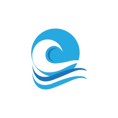 spor logo, yaz tatili, tatil için soyut dalga