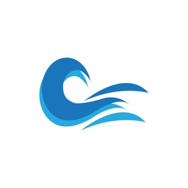 spor logo, yaz tatili, tatil için soyut dalga