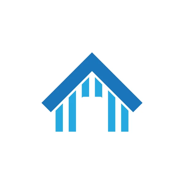 Wirtschaft Haus Real Vektor Konzept Symbol Design Symbol Logo Illustration — Stockvektor