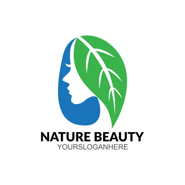 Saç Güzellik Logo Şablon Bakım Tasarım Sembol Salon Simge Spa — Stok Vektör