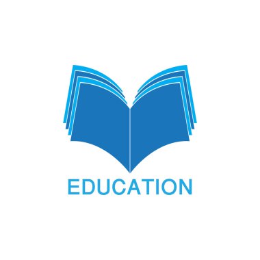 Açık kitap teknoloji logosu, iş logo, modern iş logo